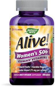 Nature's Way, Alive! Women's 50+ Gummy Vitamins อาหารเสริมวิตามินสำหรับผู้หญิง