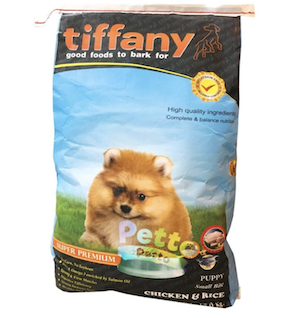 Tiffany สูตร Chicken & Rice สำหรับลูกสุนัข