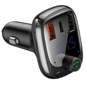 Baseus T typed Wireless MP3 charger อะแดปเตอร์บลูทูธ สำหรับใช้ในรถยนต์