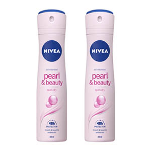NIVEA Deo Pearl and Beauty Spray นีเวีย สเปรย์ลดเหงื่อป้องกันรักแร้เปียก