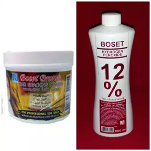Boset Hair Bleaching Powder ไฮโดรเจน 12 % ผงฟอกสีผม โบเซ็ท
