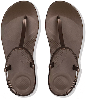 Fitflop รุ่น Splash Pearlised Back-Strap Sandals สี Bronze