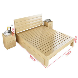เตียงไม้สนไม้แท้ เตียงไม้