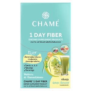 CHAME’ 1 Day Fiber ชาเม่ วันเดย์ ไฟเบอร์  รสองุ่นเขียวญี่ปุ่น ไชน์มัสแคท