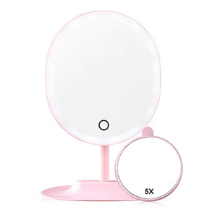 K-SELECT Fashion Desktop LED Makeup Mirror Set