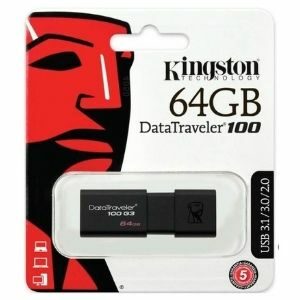 Kingston DataTraveler แฟลชไดร์ฟ USB 3.1 64GB (DT100G3)