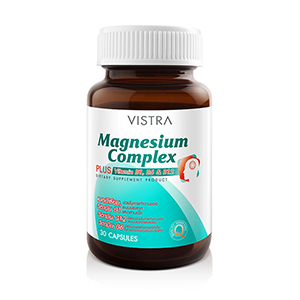 VISTRA Magnesium Complex PLUS - วิสทร้า แมกนีเซียม ผสมวิตามิน B1, B6, B12