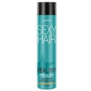 Sexyhair (เซ็กซี่ แฮร์) Sulfate Free Bright Blonde Shampoo แชมพูสีม่วงสูตรเข้มข้น สูตรใหม่