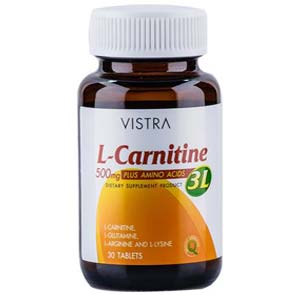 อาหารเสริมที่แอลคาร์นิทีน VISTRA L-CARNITINE 500 PLUS 3L