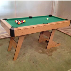 Foldable 5ft Pool Table โต๊ะพูล ขนาด 5 Ft สามารถพับเก็บตั้งได้
