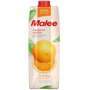 MALEE น้ำส้มเนเวลผสมเนื้อส้ม