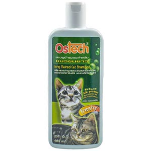 แชมพูอาบน้ำแมว Ostech Cat Shampoo Freshy Smell For Long Hair Cats