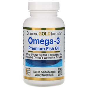อาหารเสริม โอเมก้า California Gold Nutrition Omega-3 Premium Fish Oil