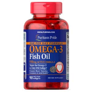 อาหารเสริม โอเมก้า Puritan’s Pride Omega-3 Fish Oil
