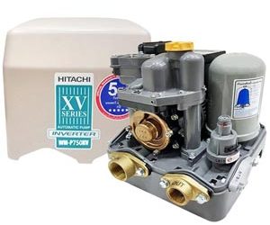 HITACHI ปั๊มน้ำอัตโนมัติ ระบบอินเวอร์เตอร์ ขนาด 750 วัตต์ รุ่น WM-P750XV
