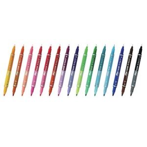 ปากกาเมจิก Dong-A My Color 2 Tone ชุด 15 ด้าม