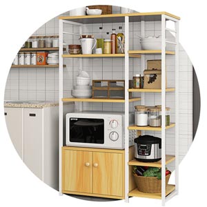 ชั้นวางของภายในห้องครัวชั้น สำหรับเก็บของใช้ต่าง ๆ รุ่น STZH2380BR