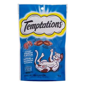 ขนมแมวเม็ด Whiskas Temptations salmon flavour cat treats