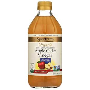 น้ำส้มสายชูแอปเปิ้ล Organic Apple Cider Vinegar - Unfiltered Spectrum