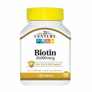 21st Century Biotin อาหารเสริมไบโอติน บำรุงผมและเล็บ