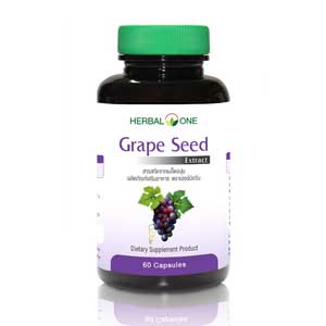 Herbal One Grape Seed Extract อาหารเสริมเกรปซีดส์