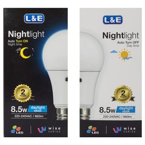 L&E LED Nightlight Sensor (8.5 วัตต์)