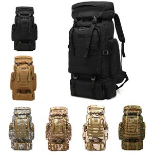 Traveler Backpack กระเป๋าเป้เดินทาง กระเป๋าเป้ลายพราง แข็งแรงทนทาน ใส่ของได้เยอะ (80L)