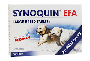 Vetplus Synoquin EFA Large Breed Dogs Tablet Joint Support อาหารเสริม แบบเม็ด บำรุงข้อ กระดูก