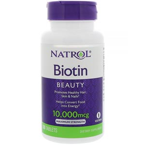 Natrol Biotin อาหารเสริมไบโอติน