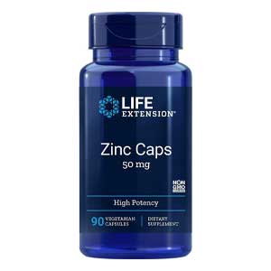 อาหารเสริมซิงค์ Life Extension® Zinc Caps High Potency