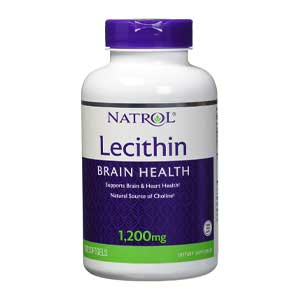 อาหารเสริมเลซิติน Natrol® Lecithin 1,200 mg 120 ซอฟท์เจล