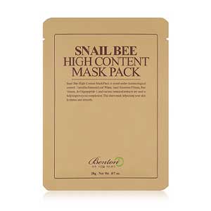 Benton Snail Bee High Content Facial Mask Pack แผ่นมาร์สหน้าเมือกหอยทาก