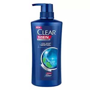 แชมพูขจัดรังแค CLEAR MEN Anti Dandruff Shampoo Cool Sport Menthol Dark Blue