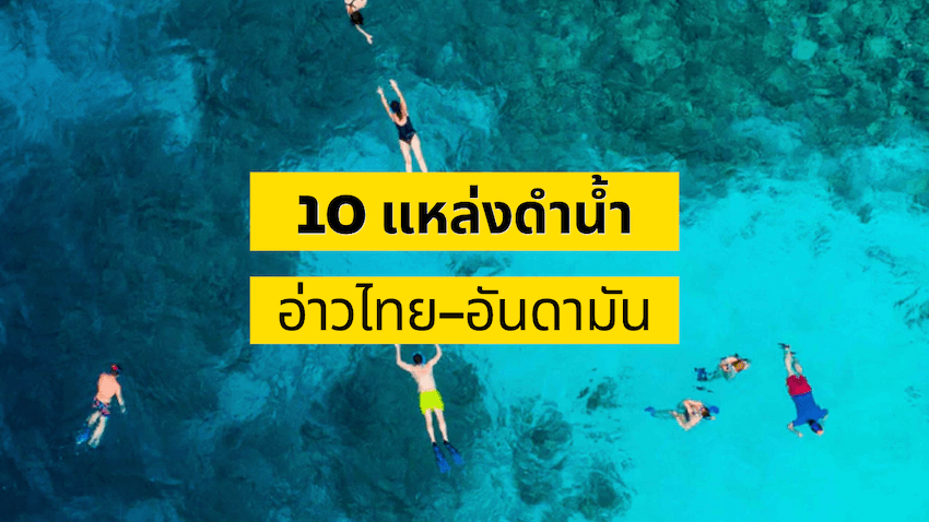 แนะนำ 10 แหล่งดำน้ำ อ่าวไทย-อันดามัน ดูปะการัง ว่ายน้ำไปกับปลา