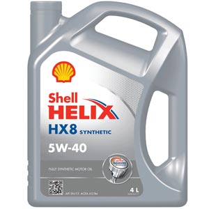 SHELL Helix HX8 น้ำมันเครื่องรถยนต์ สังเคราะห์แท้ 100% เบนซิน 5W-40