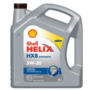 SHELL Helix HX8 น้ำมันเครื่องสังเคราะห์ 100% สำหรับเครื่องยนต์ ดีเซล 5W-30