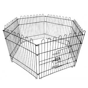 กรงกั้นสุนัข Pet Cage Heptagon Steel Foldable