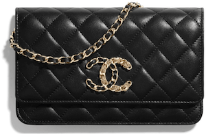 กระเป๋าสตางค์ Chanel รุ่น Lambskin & Gold Metal Black
