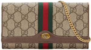 กระเป๋าสตางค์ผู้หญิง Gucci Ophidia GG chain wallet