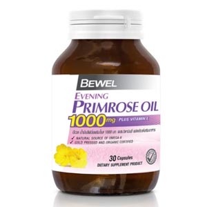 อาหารเสริมน้ำมันอีฟนิ่งพริมโรส Bewel Evening Primrose Oil 1000mg Plus vitamin E