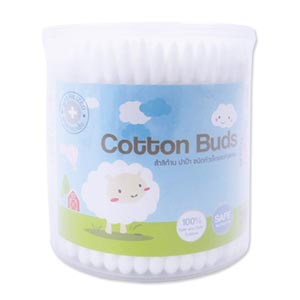 PAPA BABY Cotton Buds สำลีก้าน 2 หัว