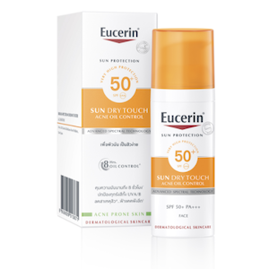 Eucerin Sun Dry Touch Acne Oil Control Face SPF50+ ครีมกันแดดเนื้อบางเบา สำหรับผิวมันเป็นสิวง่าย