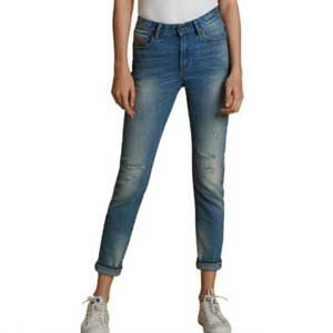 Mc Jeans กางเกงยีนส์ผู้หญิง ขาเดฟ ริมแดง
