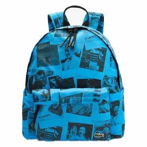 กระเป๋า LACOSTE X POLAROID Collaboration Print Canvas Backpack