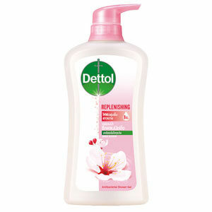Dettol Antibacterial Replenishing Shower Gel เจลอาบน้ำสูตรสกินแคร์