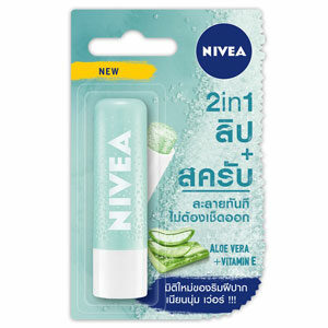 Nivea Lip Scrub Soft Aloe Vera ลิปสครับ 2in1 สูตร​อโลเวร่า