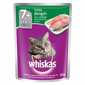 Whiskas วิสกัส เพาซ์ อาหารแมว 7+ แบบเปียก