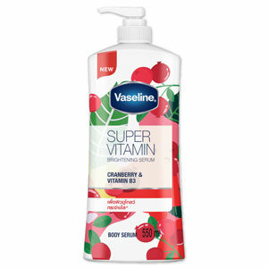 โลชั่นวาสลีน Vaseline Super Vitamin Whitening Serum Cranberry & Vitamin B3