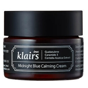 DearKlairs Midnight Blue Calming Cream ไนท์ครีมสำหรับผิวบอบบาง ช่วยลดการอักเสบได้ดี