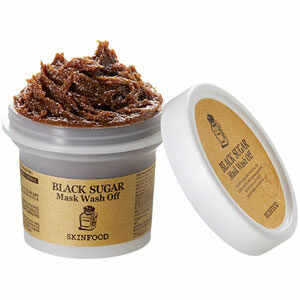 ผลิตภัณฑ์ผลัดเซลล์ผิวแบรนด์เกาหลี Skinfood Black Sugar Wash Off Mask